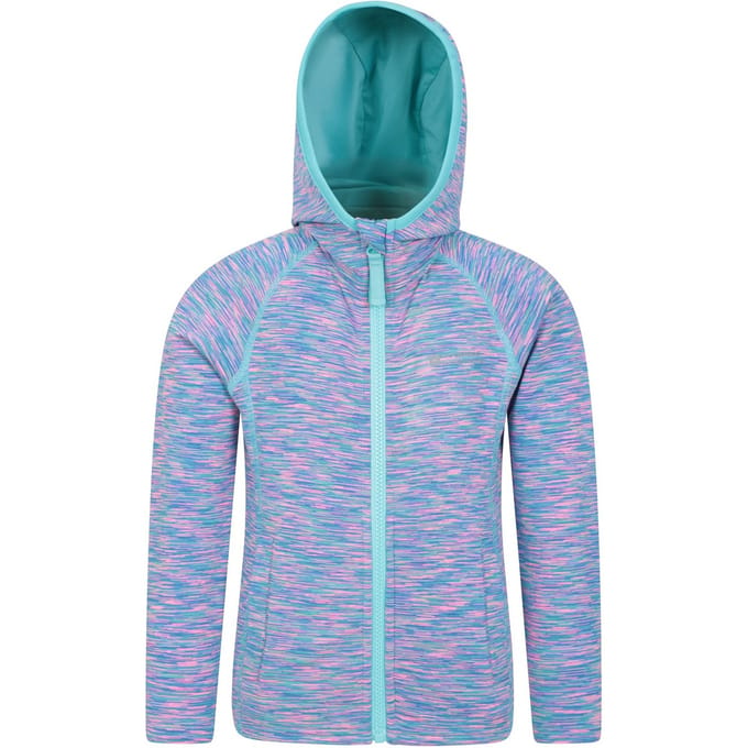 Mountain Warehouse Kinder/Kids Kayleigh II Stripe Full Zip Hoodie (Blauw)