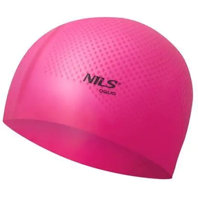 Nils Aqua NQC - Badmuts - Dots - Ciemnoróżowy - 100% Silicoon