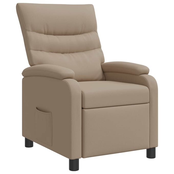 vidaXL - Recliner - Cappuccino - Kunstleer
