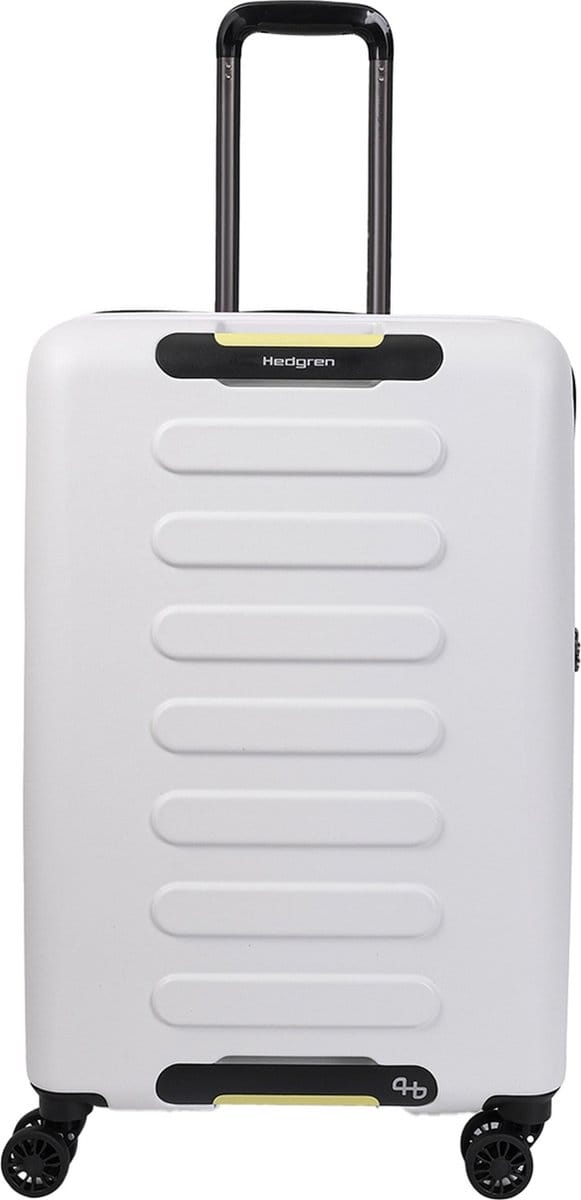 Hedgren GRIP Spinner 65 – Expandable – 65 cm – 74 L – Polycarbonaat 50% gerecycled – TSA-slot – Dubbele rits – Vaporous Grey
