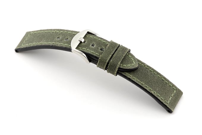 Lederband Mansfield 22 mm groen