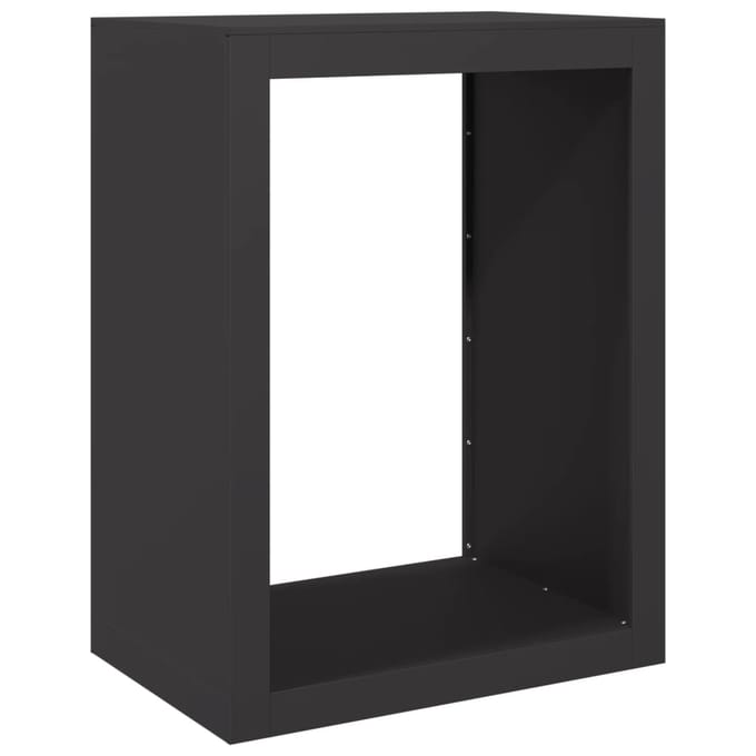 vidaXL - Haardhoutrek - 60x40x80 - cm - staal - zwart