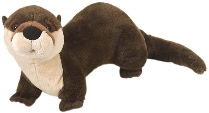 Wild Republic knuffel Otter - pluche - 30 cm - bruin - knuffeldier - dieren