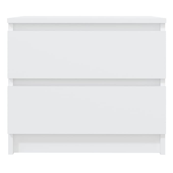 vidaXL - Nachtkastje - 50x39x43,5 - cm - bewerkt - hout - wit
