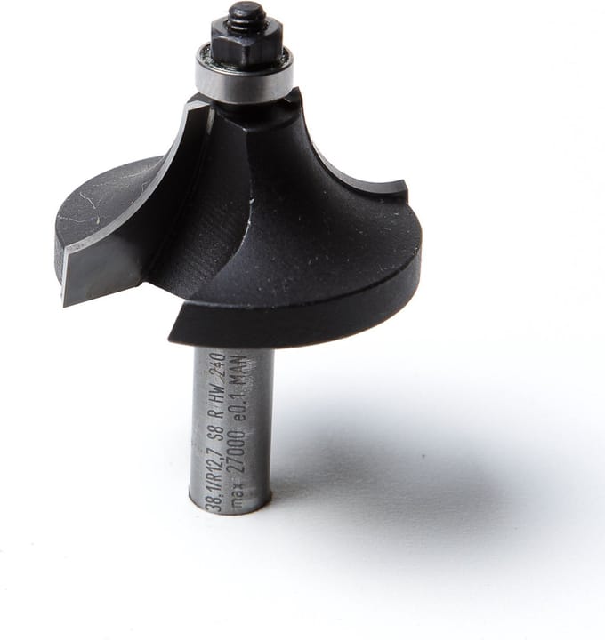 Trasco HM kwartrondfrees inclusief lager A21 radius 12.7mm x schacht 8mm