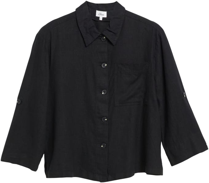 s.Oliver  Blouses Black Taglia: 46 | Maglie a manica lunga Outlet | Donna | Nero