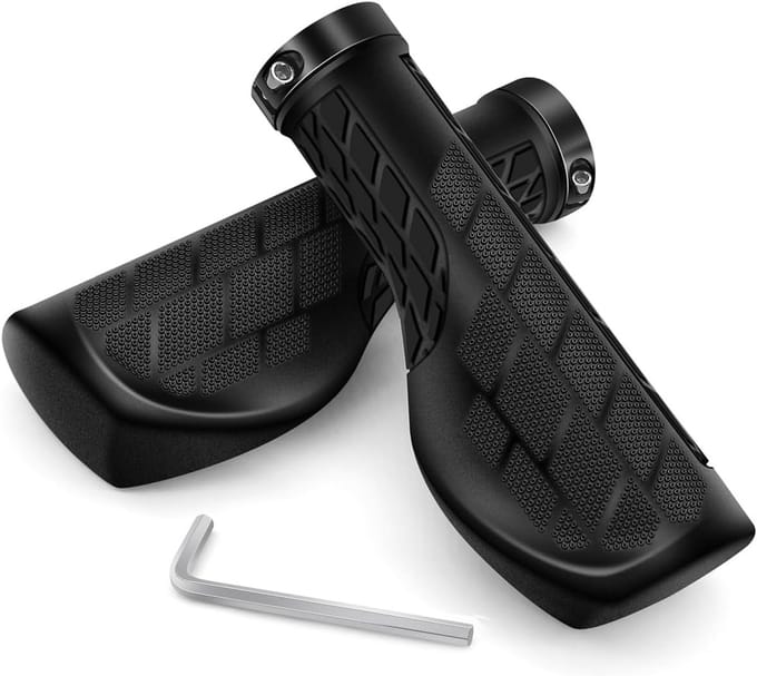 Ergonomische Fietsstuurgrepen MTB - Antislip Rubber - Universeel 22mm