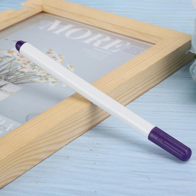 10 stuks Wateroplosbare Uitwisbare Pen Stofmarkeerstiften Kleermakersgereedschap AccessoiresPaars paars