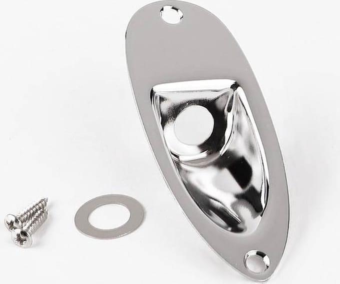 Fender Stratocaster® Recessed Jack Ferrule Plate - Chroom