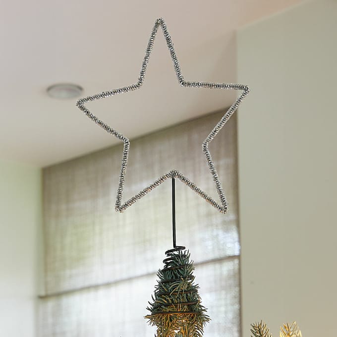 LOBERON Kerstboompiek Nobiletto antiekgrijs