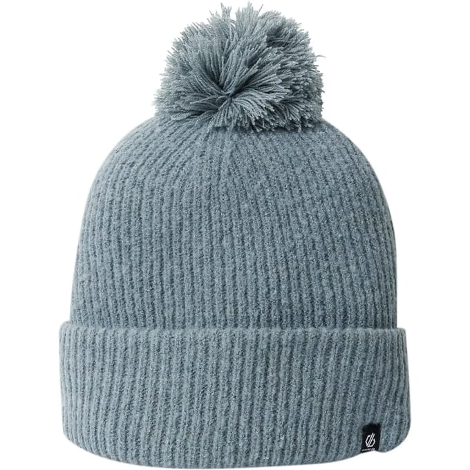 Maya gebreide beanie muts met pompon voor dames