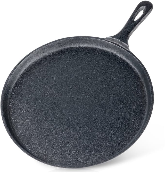 Vilde Cast Line - Gietijzeren Pannenkoekenpan - 26 cm - Ergonomische Greep