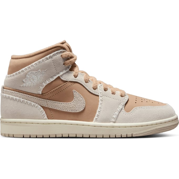 Jordan Aj1 Mid Sneakers Dames - Bruin - Maat 40 - Mesh/Synthetisch