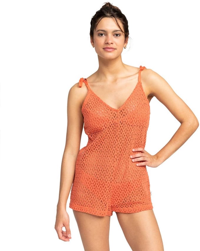 Roxy Ocean Riders Playsuit Oranje S Vrouw