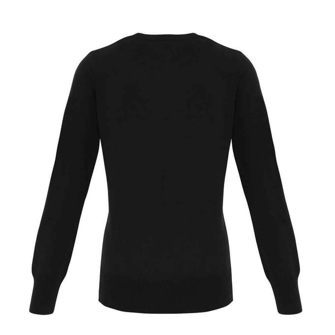 Premier Dames/Dames Essential Acryl V Hals Vest (Zwart)