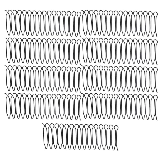 9 stuks U-vormige Haar Afwerking Fixeer Kam Stretch Onzichtbare Flexibele Haar Afwerking Fixeer Clips voor gray