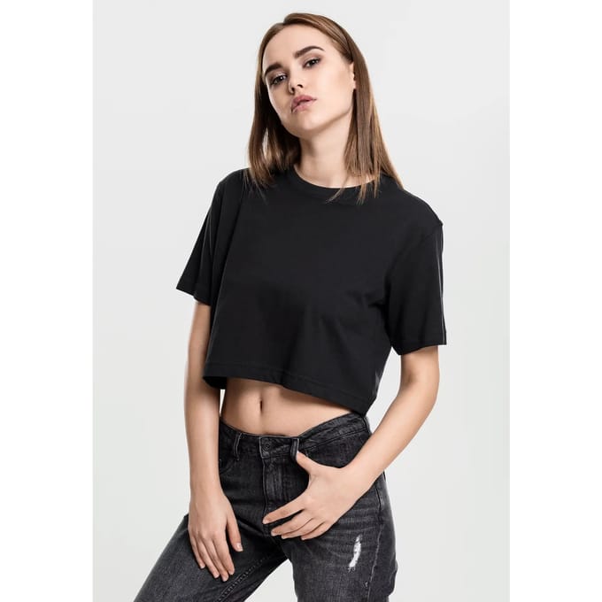 Urban Classics Oversized Tee Dames T-shirt - zwart - M