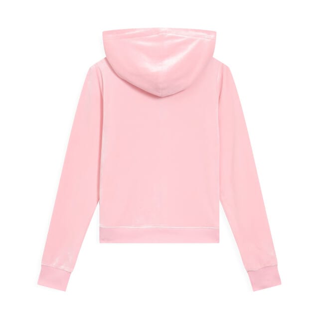 Juicy Couture Robertson Klassieke Jas Polyester Dames Roze Hoodie Sweatshirt