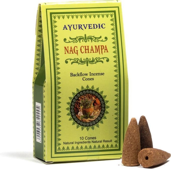 Wierookkegels Nag Champa voor Backflow