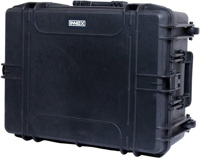 Flightcase 620x460x250mm - Met plukschuim en wielen - Innox 620-250 - Multikleur