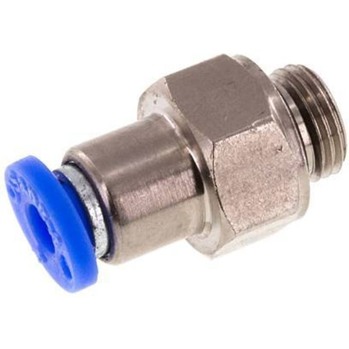 4mm & G1/8'' Regeling-Uit Vernikkeld Messing/PBT Terugslagklep Insteekkoppeling Buitendraad 0.2-10 bar