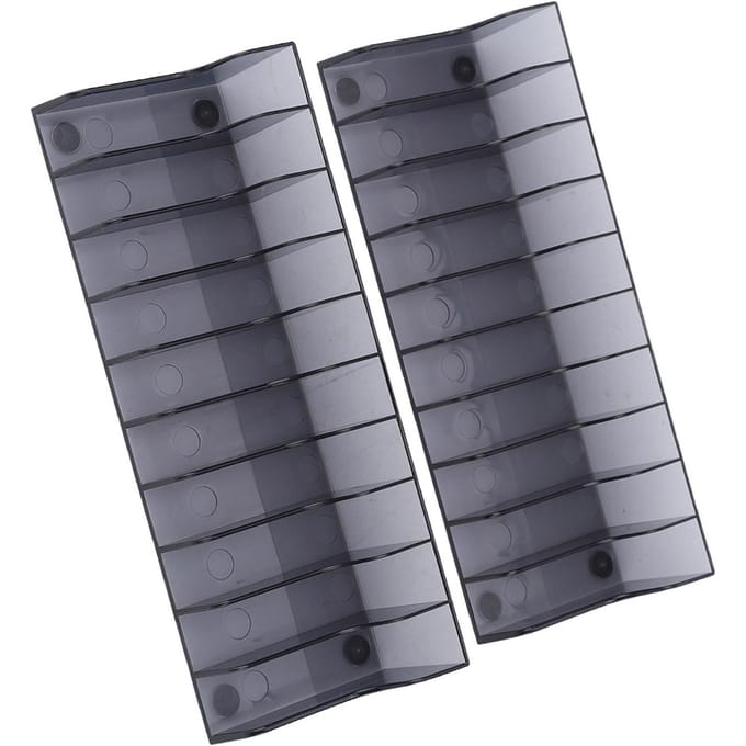 2 PIÈCES Boîte de Cartes de Jeu Grande Capacité Support de Rangement pour CD de Jeu Support pour PS4 SLIM PRO gray