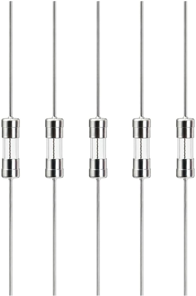 VLTG Glaszekering met Soldeerdraad - 3.6x10mm - 2A - Traag (T) - 125V/250V AC - 5 stuks