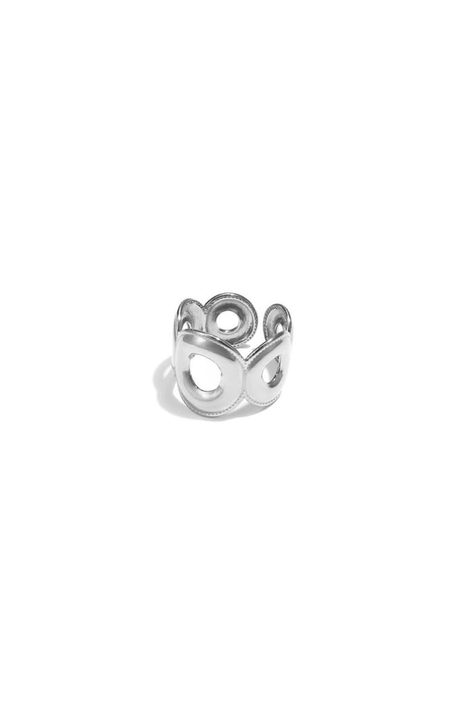 Bijoutheek Ring (Sieraad) Bold Circle Zilverkleurig