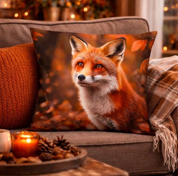 Autumn Fox Collection Kussenhoes - 45x45 cm