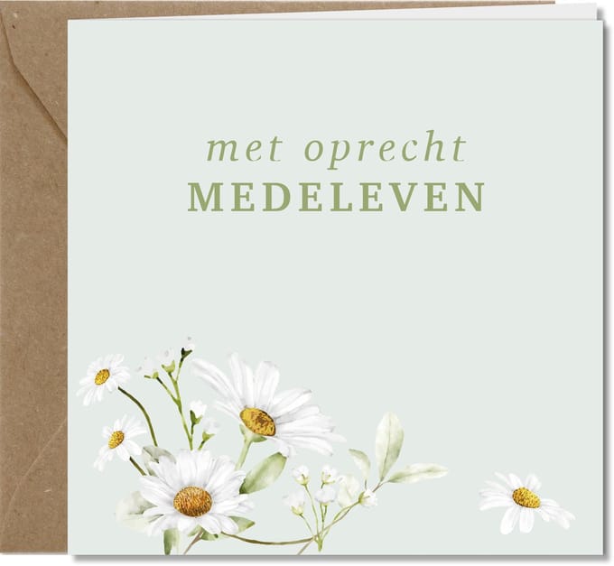 Tallies Cards - met oprecht Medeleven - Floral