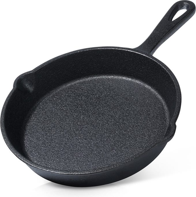 Koekenpan Gietijzeren CAST LINE 15 cm - Multifunctionele Pan voor Vlees - Groenten
