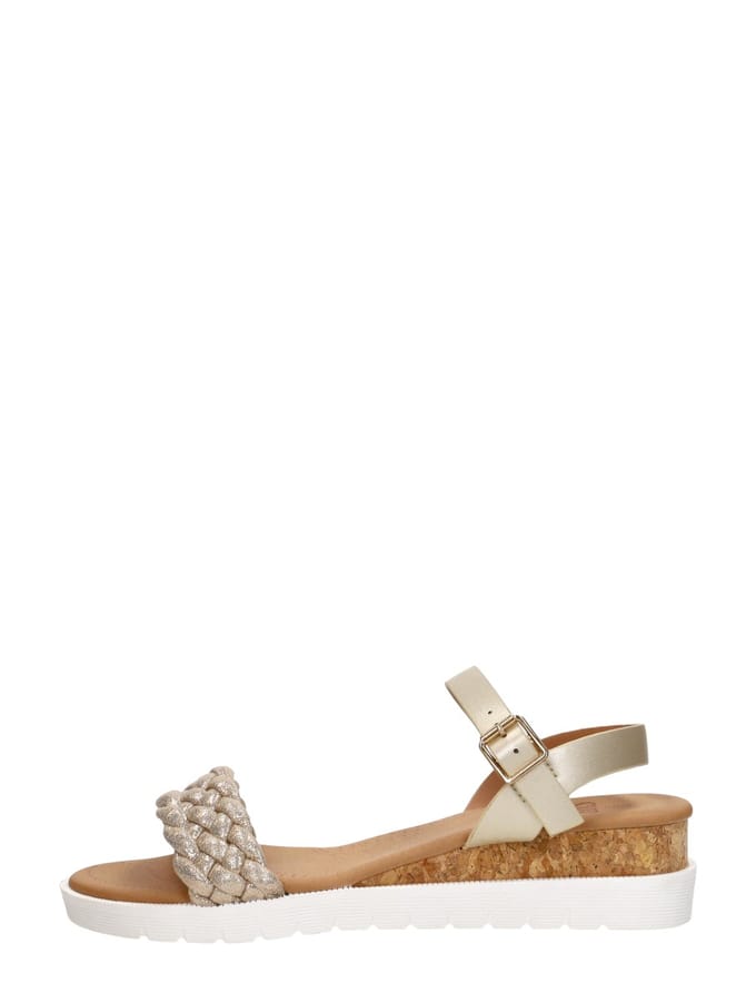 SUB55 Sandalen Hak Sandalen Hak - goudkleur - Maat 39