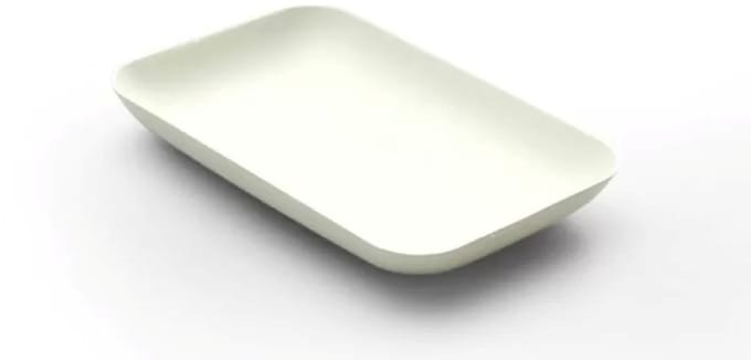 Wegwerpbord rechthoekig 12×8 cm Bagastro (40 stuks)