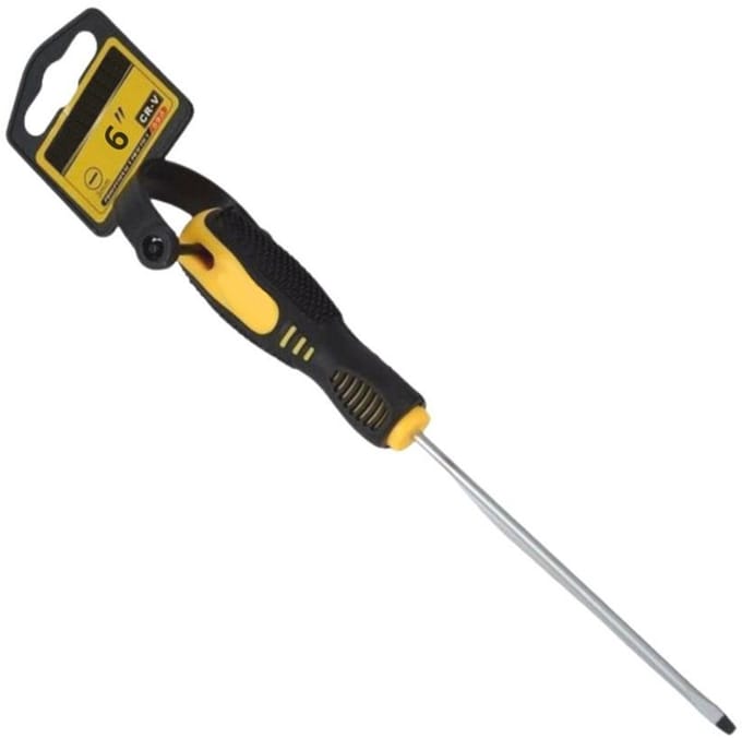 Schroevendraaier 6'' - 3mm - Platkop - Zwart
