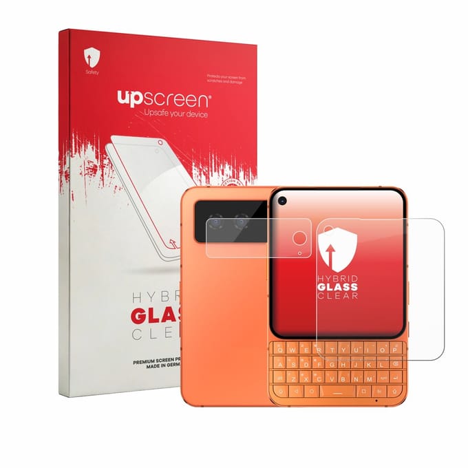 upscreen - Screenprotector voor Unihertz Titan 2 Elite Pro (Voor+Camera) - Folie Beschermfolie Beschermglas transparant