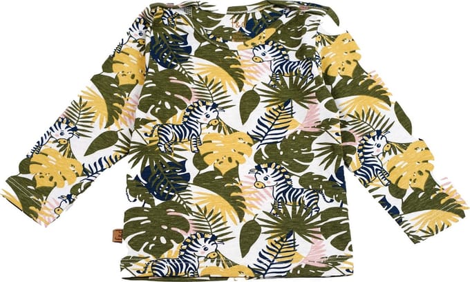 Frogs and Dogs -  baby  longsleeve - Khaki melange - maat 62