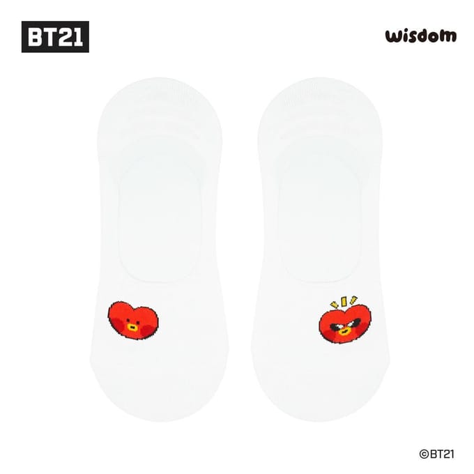 BTS (BangTan-jongens)  BT21 minini FAKE SOCKS, officieel, origineel, authentiek, K-POP, idool white