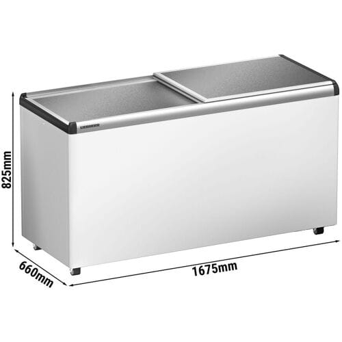 Liebherr Vrieskist - 449 liter - aluminium schuifdeksel - Wit