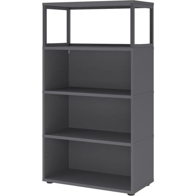 FlexWall | 4 OH | 3x kast + frame | met verstelbare poten - Grafiet