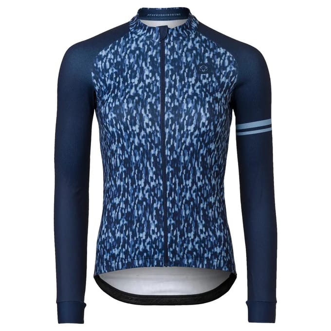 AGU Melange Fietsshirt Lange Mouwen Essential Dames - Blauw - S