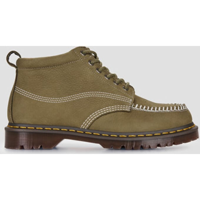 Laarzen Dr. Martens Lowell Chukka DMs Olive Milled Nubuck WP