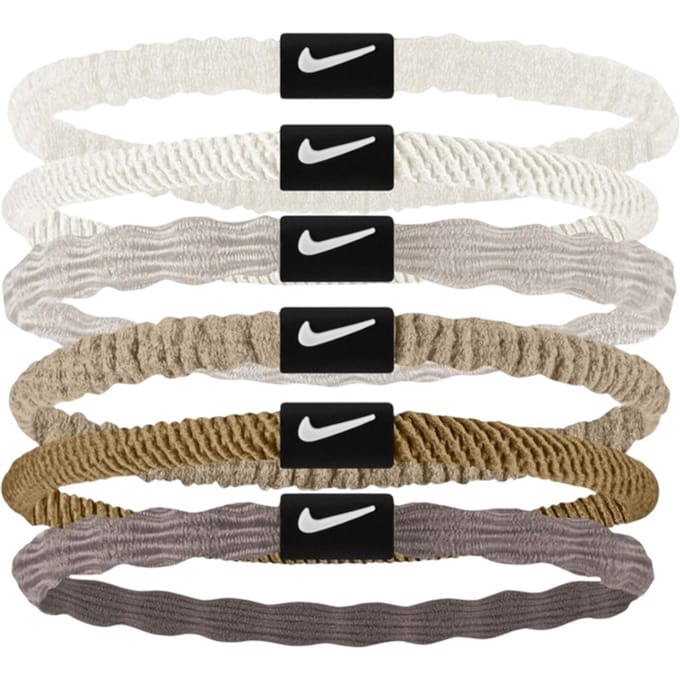 Nike Flex Haarband (Set van 6) (Wit/Grijs/Bruin/Beige)