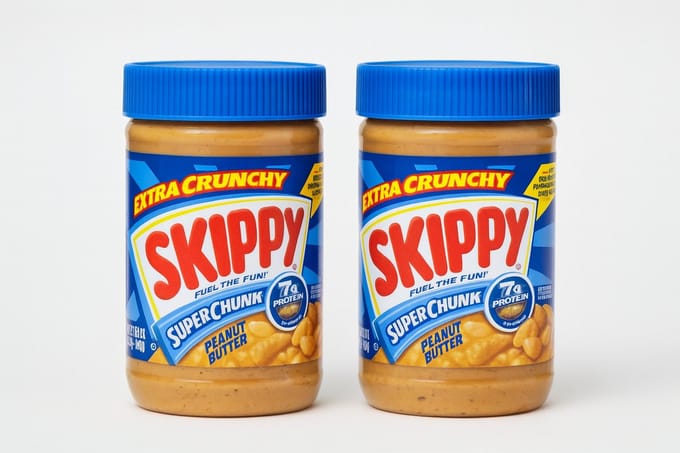 Skippy Pindakaas Extra Crunchy – 2 x 454g Voordeelverpakking | Super Chunk Peanut Butter