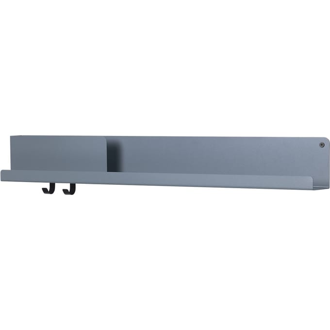 Muuto Folded rek - blauw-grijs - 96 x 13 cm