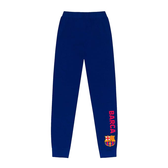 FC Barcelona Jongens Lange Pyjama Set 5-6 Years blauw