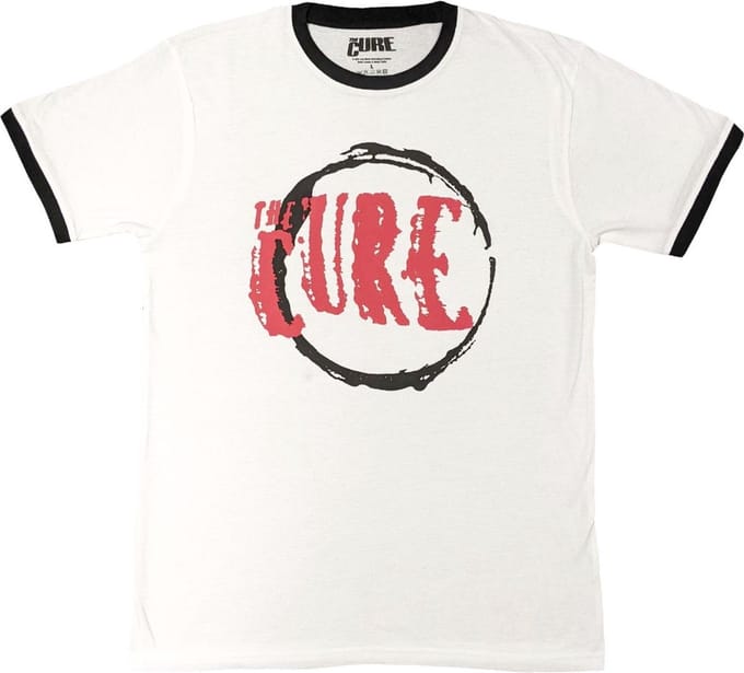 The Cure - Circle Logo Heren T-shirt - S - Wit