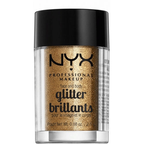NYX Professional Makeup Face & Body Glitter - Bronze - Glitter - 2,5 gr