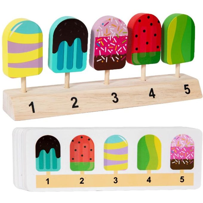 Jouets de Glace Montessori pour Tout-Petits Jeu de Simulation Alimentaire Accessoires de Cuisine Jouets Idéal pour 3 4 5 Ans