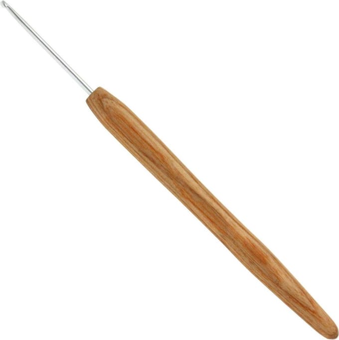 Lana Grossa Haaknaald met houten handvat 3.0 mm