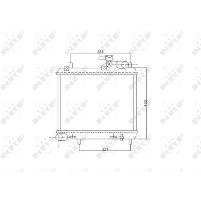 Radiator, motorkoeling NRF 53745